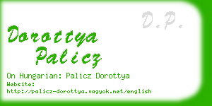 dorottya palicz business card